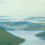 Landscape painting, art cards, Naomi McLean